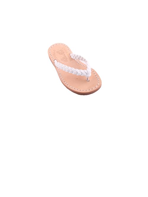 White Capri sandals for baby Cuccurullo | BABY WEAVEBIANCO